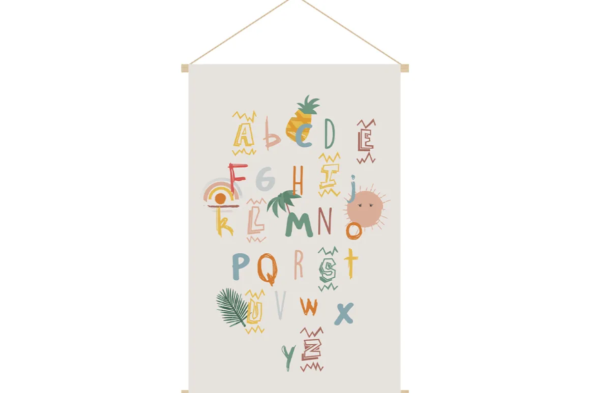Cheap Miliboo Kakemono abecedario infantil 40 x 60 cm PEPS
