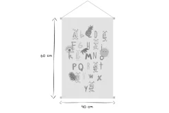 Cheap Miliboo Kakemono abecedario infantil 40 x 60 cm PEPS