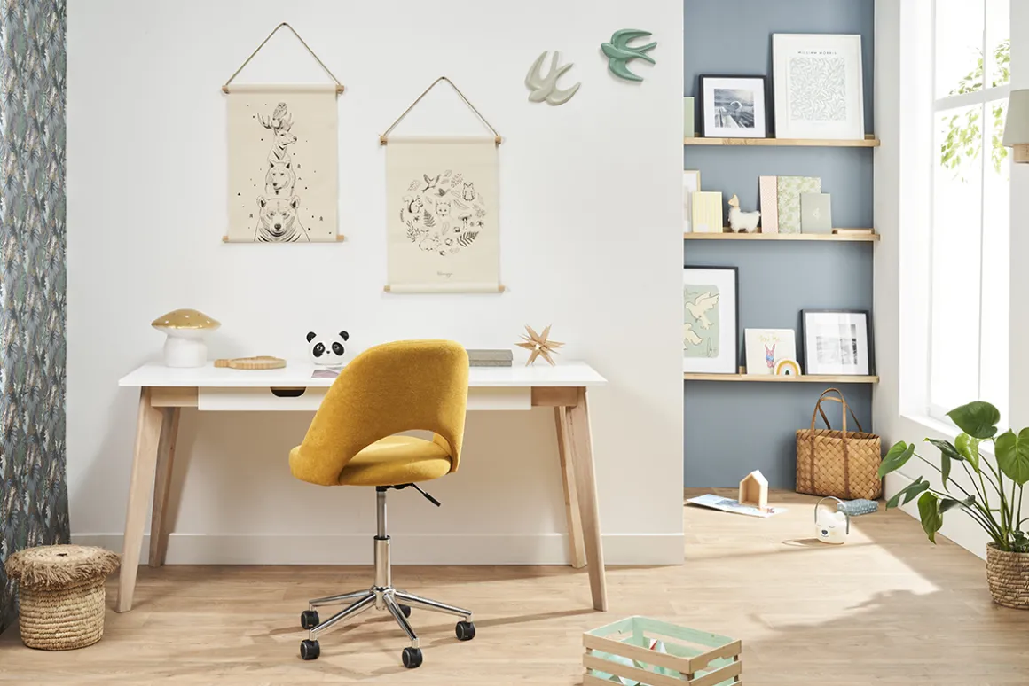 Fashion Miliboo Kakemono con animalillos del bosque 40 x 60 cm BUDDY