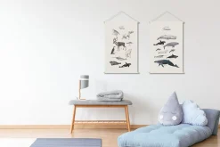 Discount Miliboo Kakemono infantil con ilustración de animales polares 40 x 60 cm POLAR