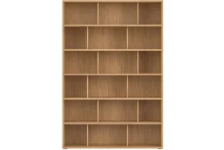 Discount Miliboo Librería de diseño acabado roble 140 cm EPURE