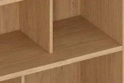 Discount Miliboo Librería de diseño acabado roble 140 cm EPURE