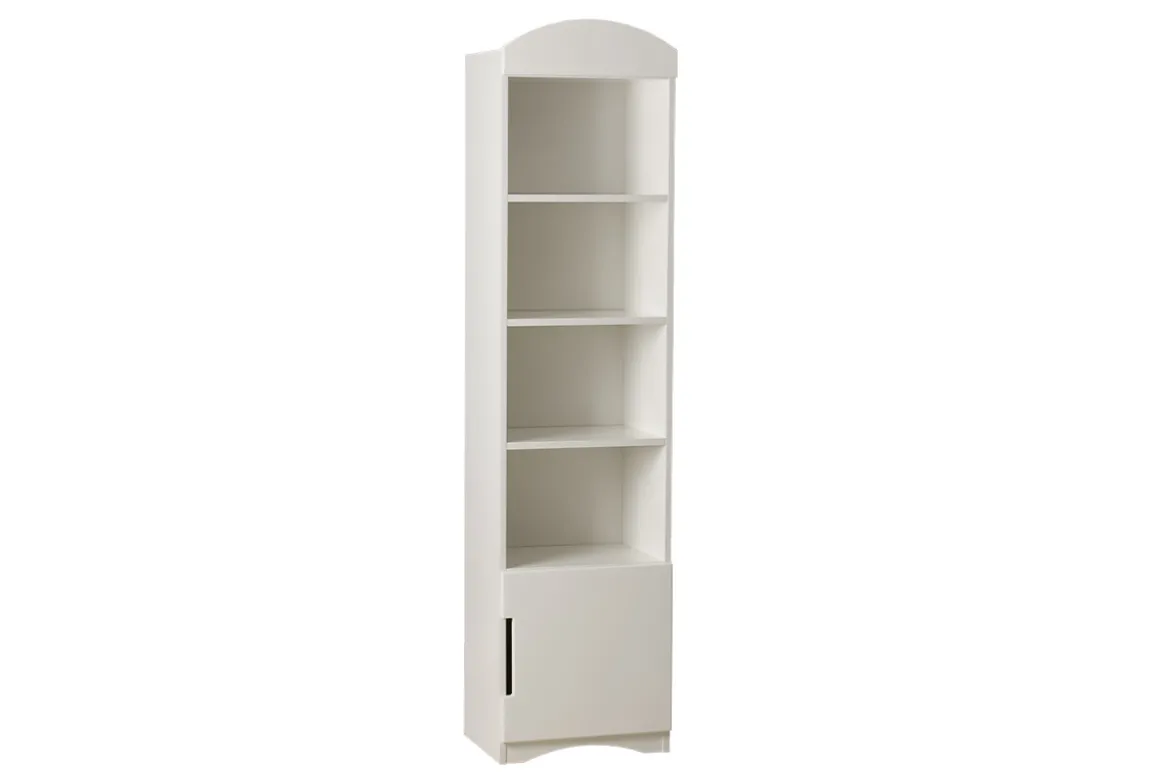 Cheap Miliboo Librería infantil blanca con 3 estantes y 1 compartimento cerrado ANTONIN