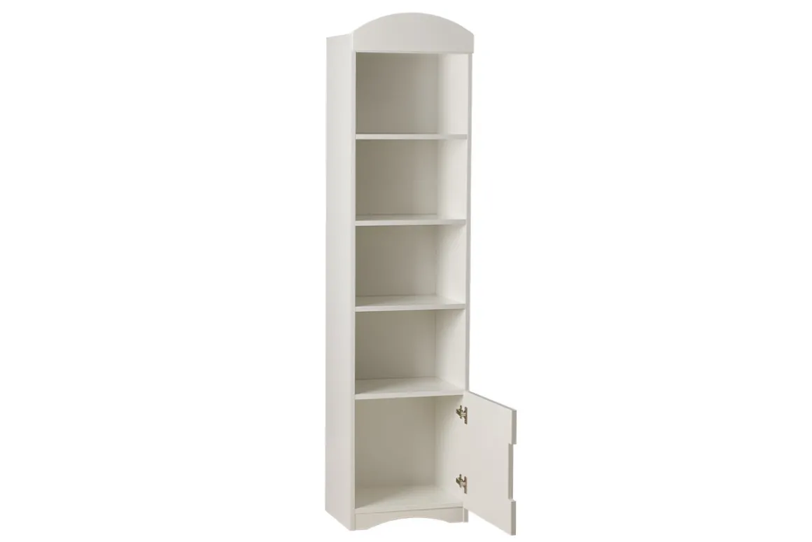 Cheap Miliboo Librería infantil blanca con 3 estantes y 1 compartimento cerrado ANTONIN