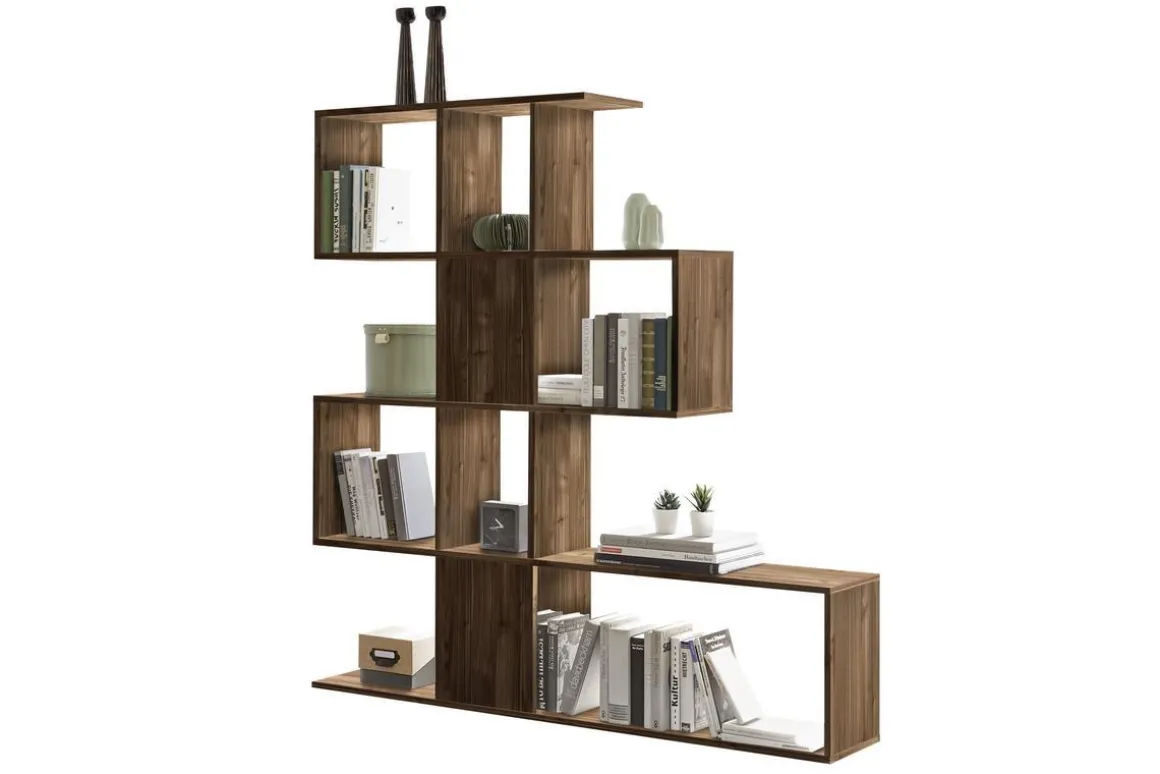 Shop Miliboo Librería nórdica acabado nogal 147 cm COMO