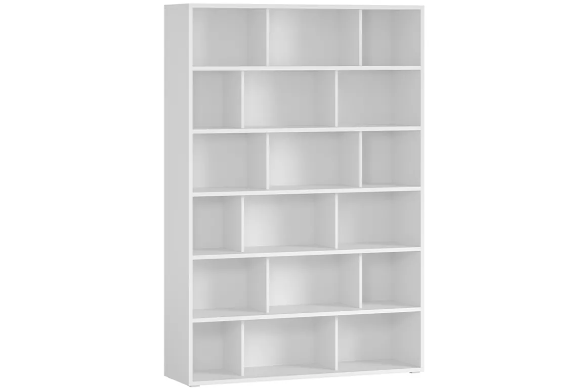 Outlet Miliboo Librería nórdica de madera blanca 140 cm EPURE