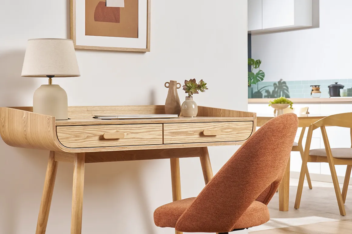 Sale Miliboo Lámpara de mesa de cerámica color topo mate con pantalla de lino 35 cm SIM