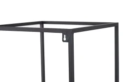 Sale Miliboo Lote de 3 estanterías de pared metal negro y mango cuadradas YPSTER
