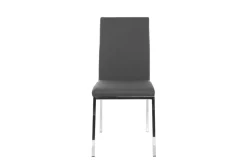 Shop Miliboo Lote de 2 sillas diseño poliuretano gris SIMEA