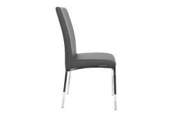 Shop Miliboo Lote de 2 sillas diseño poliuretano gris SIMEA