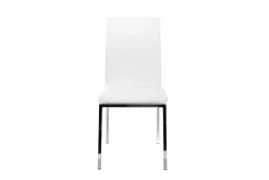Shop Miliboo Lote de 2 sillas diseño poliuretano blanco SIMEA