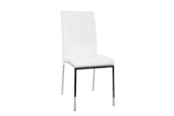 Shop Miliboo Lote de 2 sillas diseño poliuretano blanco SIMEA