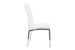 Shop Miliboo Lote de 2 sillas diseño poliuretano blanco SIMEA