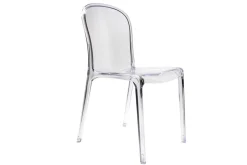 Shop Miliboo Lote de 2 sillas diseño transparente policarbonato THALYSSE