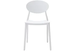Online Miliboo Lote de 2 sillas modernas blancas polipropileno ANNA