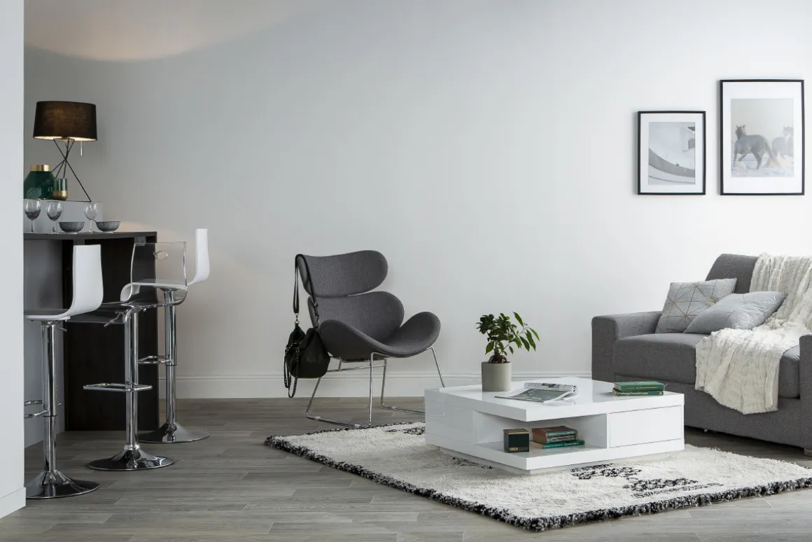 Best Sale Miliboo Lote de 2 taburetes de bar NEWSURF de color blanco