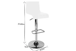 Best Sale Miliboo Lote de 2 taburetes de bar NEWSURF de color blanco