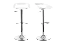 Fashion Miliboo Lote de 2 taburetes de bar diseño blanco PHENIX
