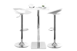 Fashion Miliboo Lote de 2 taburetes de bar diseño blanco PHENIX