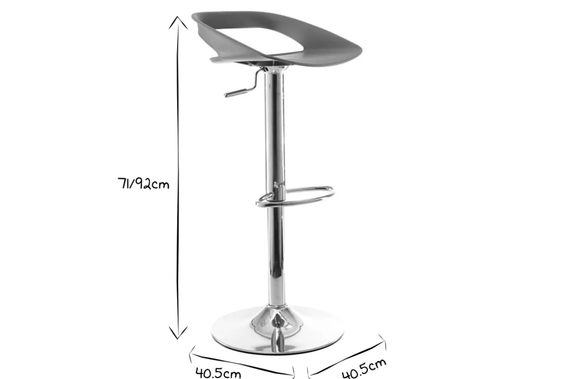 Fashion Miliboo Lote de 2 taburetes de bar diseño blanco PHENIX