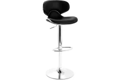 Discount Miliboo Lote de 2 taburetes de bar de diseño negros PEGASE