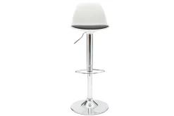 Cheap Miliboo Lote de 2 taburetes de diseño blanco y negro STEEVY