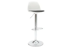 Cheap Miliboo Lote de 2 taburetes de diseño blanco y negro STEEVY