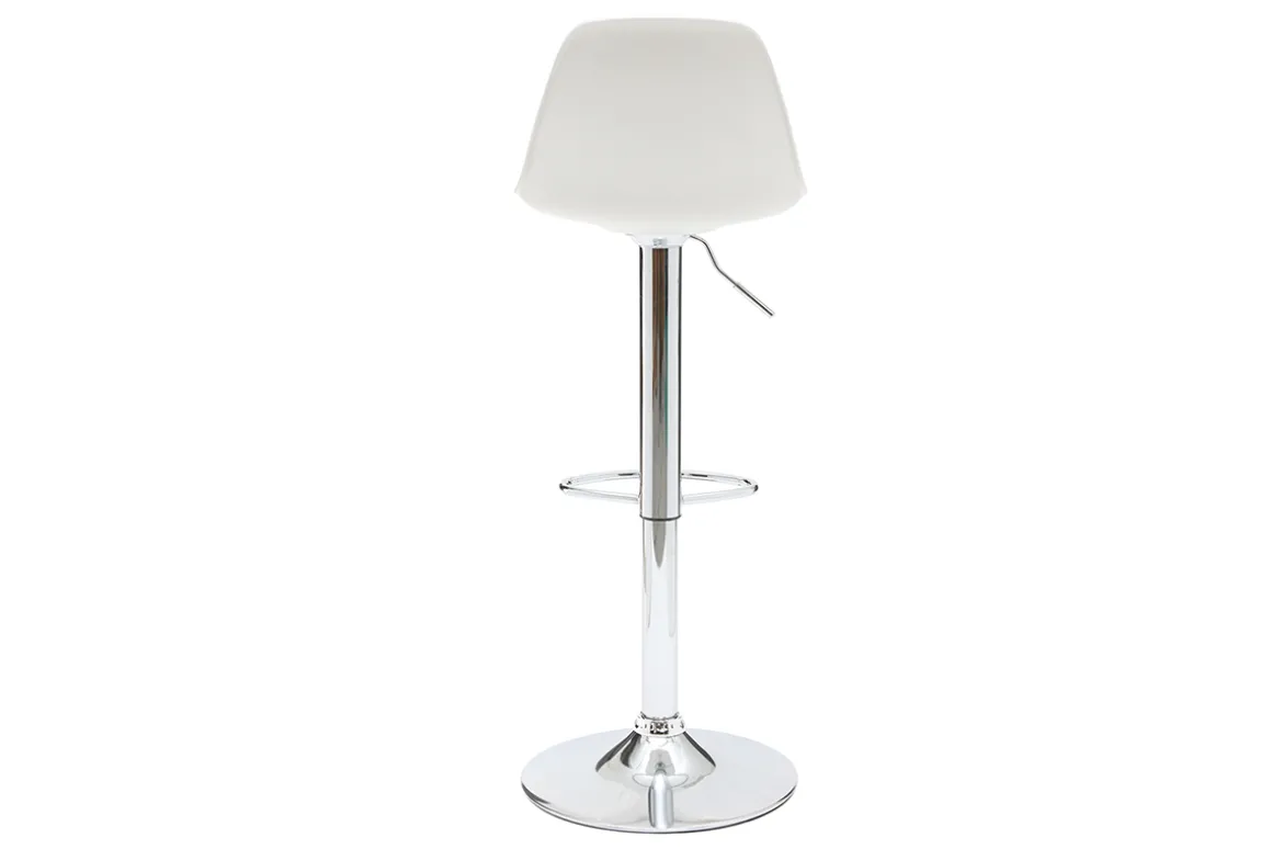 Cheap Miliboo Lote de 2 taburetes de diseño blanco y negro STEEVY