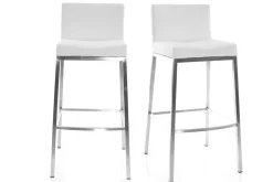 Fashion Miliboo Lote de 2 taburetes diseño blanco Epsilon