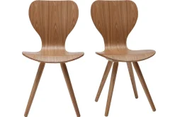 Clearance Miliboo Lote de dos sillas en fresno NORDECO