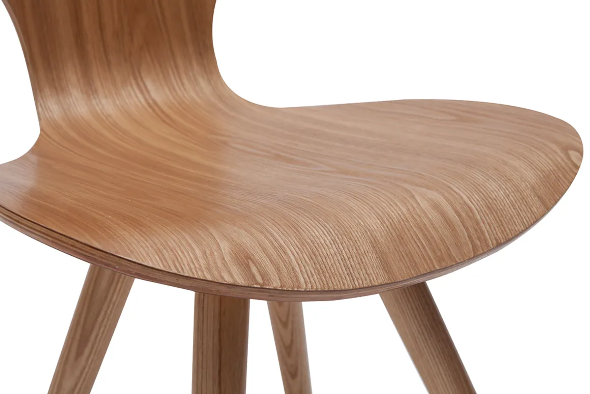 Clearance Miliboo Lote de dos sillas en fresno NORDECO