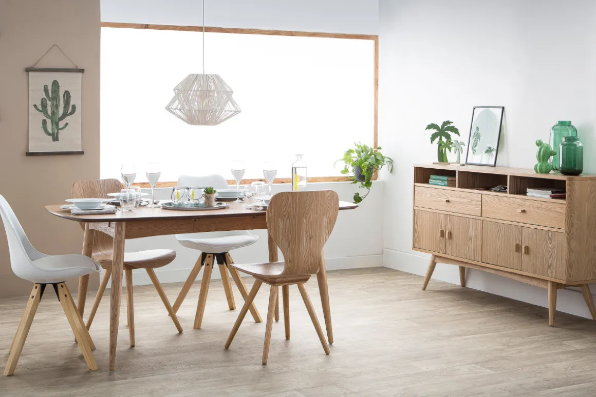 Clearance Miliboo Lote de dos sillas en fresno NORDECO