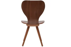 Store Miliboo Lote de dos sillas estilo escandinavo en nogal natural NORDECO