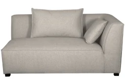 Discount Miliboo Módulo de esquina derecha para sofá de tejido beige PLURIEL