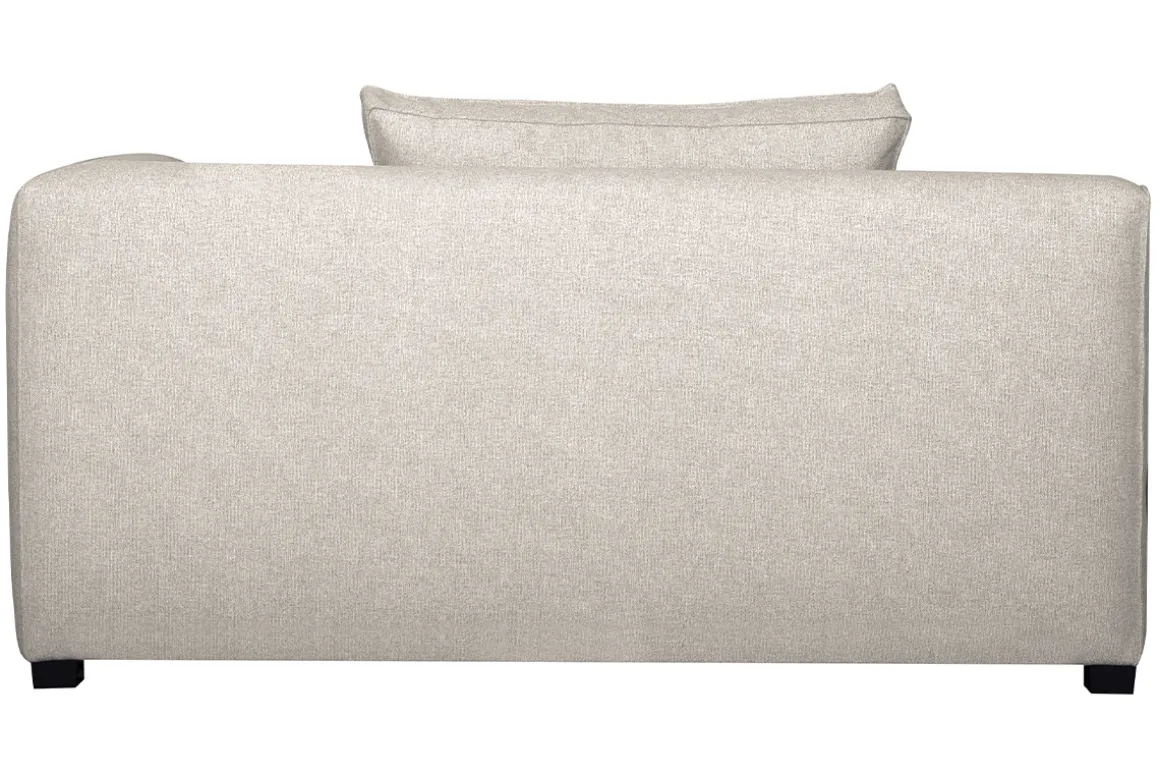 Discount Miliboo Módulo de esquina derecha para sofá de tejido beige PLURIEL