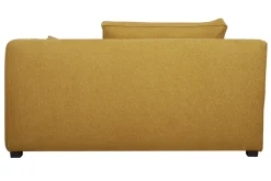 Outlet Miliboo Módulo de esquina derecha para sofá de tejido amarillo comino PLURIEL