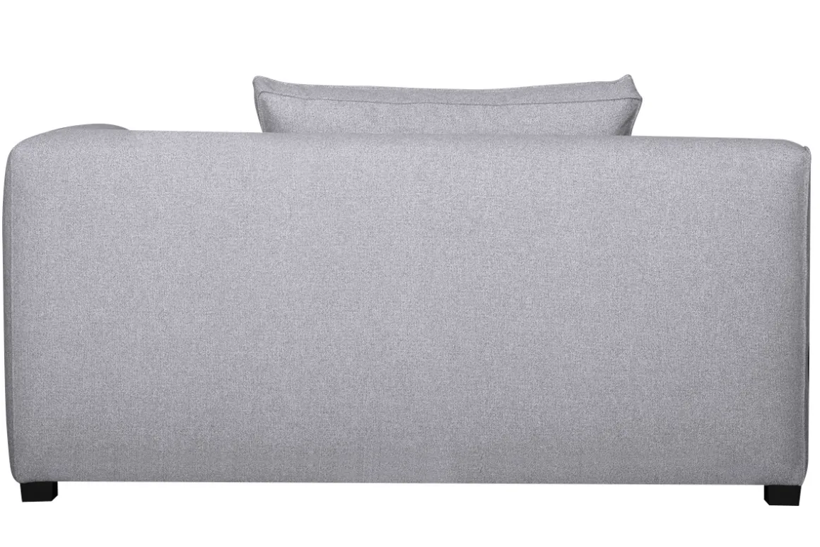 Best Miliboo Módulo de esquina derecha para sofá de tejido gris claro PLURIEL