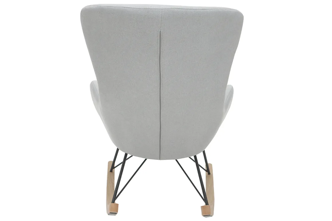 Sale Miliboo Mecedora gris claro ESKUA