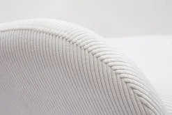 Clearance Miliboo Mecedora de tela de pana beige ESKUA