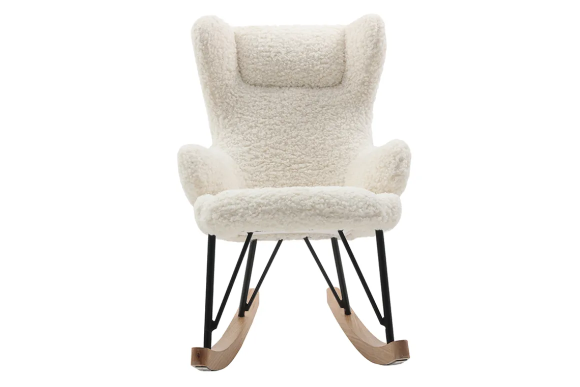 New Miliboo Mecedora infantil efecto piel de oveja SHAUN