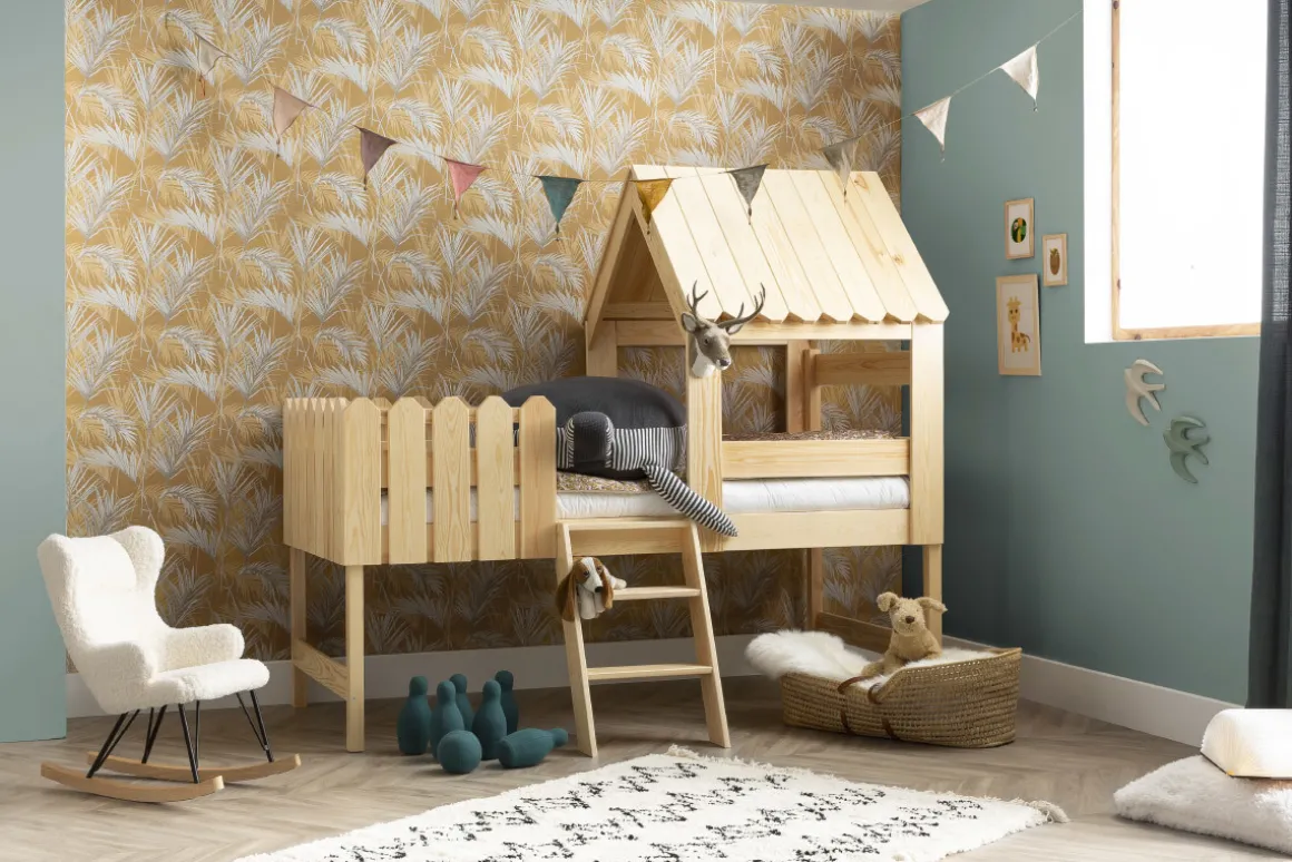 New Miliboo Mecedora infantil efecto piel de oveja SHAUN