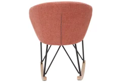 Cheap Miliboo Mecedora terciopelo terracota RHAPSODY