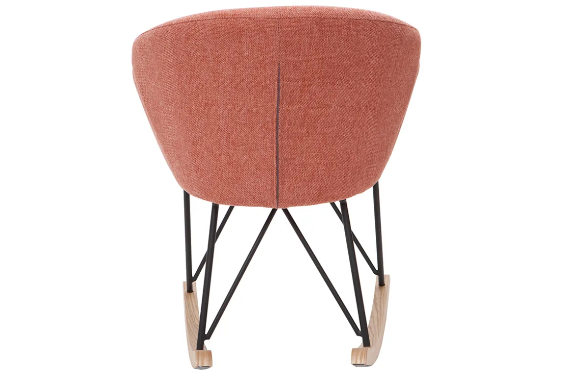 Cheap Miliboo Mecedora terciopelo terracota RHAPSODY