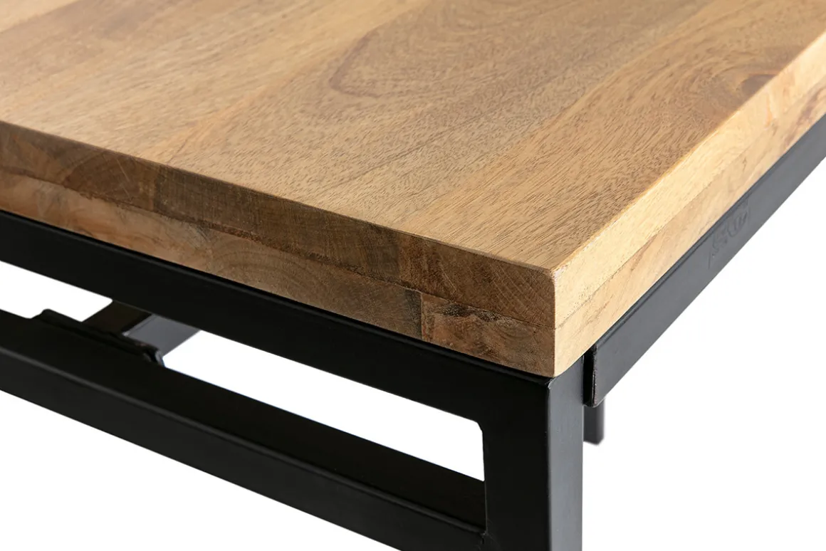 Best Sale Miliboo Mesa alta industrial en mango y metal negro YPSTER