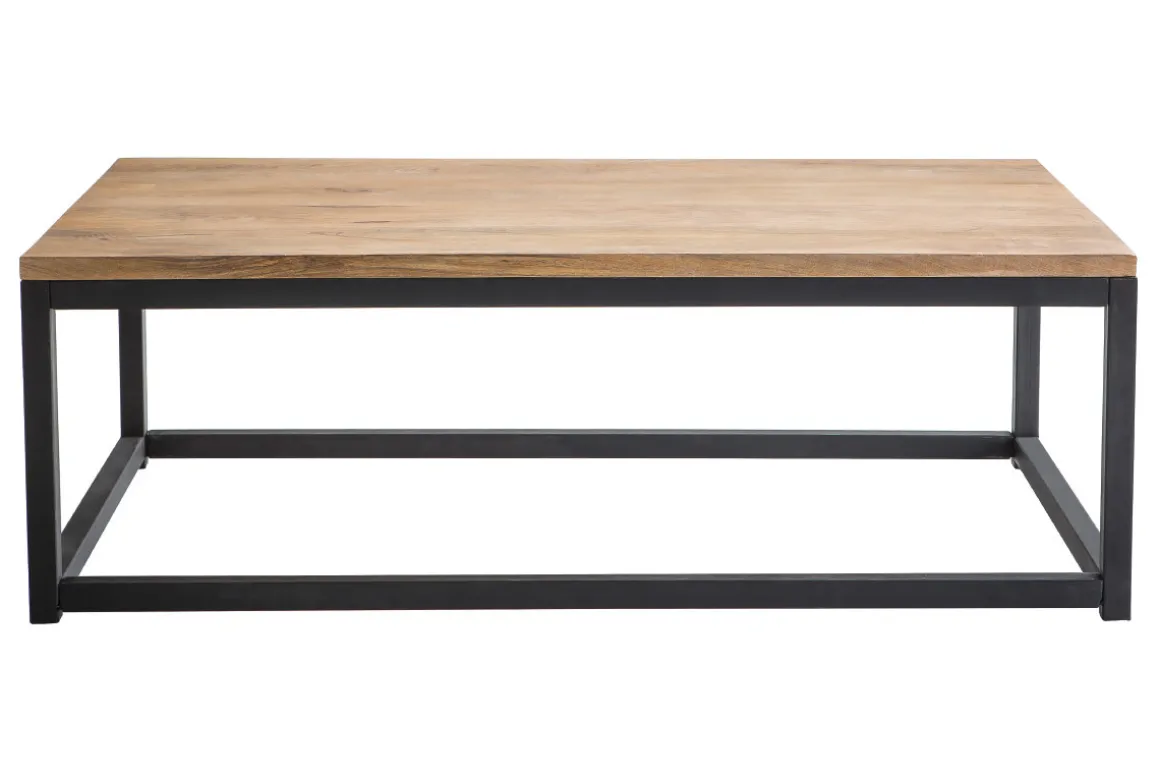 Best Sale Miliboo Mesa baja industrial de madera y metal FACTORY