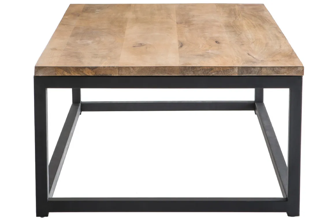 Best Sale Miliboo Mesa baja industrial de madera y metal FACTORY