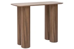 Discount Miliboo Mesa consola de diseño de madera oscura 100 cm FOLEEN