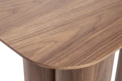 Discount Miliboo Mesa consola de diseño de madera oscura 100 cm FOLEEN