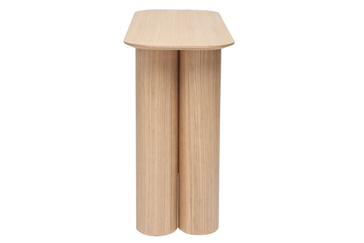 Hot Miliboo Mesa consola de diseño de madera clara 100 cm FOLEEN
