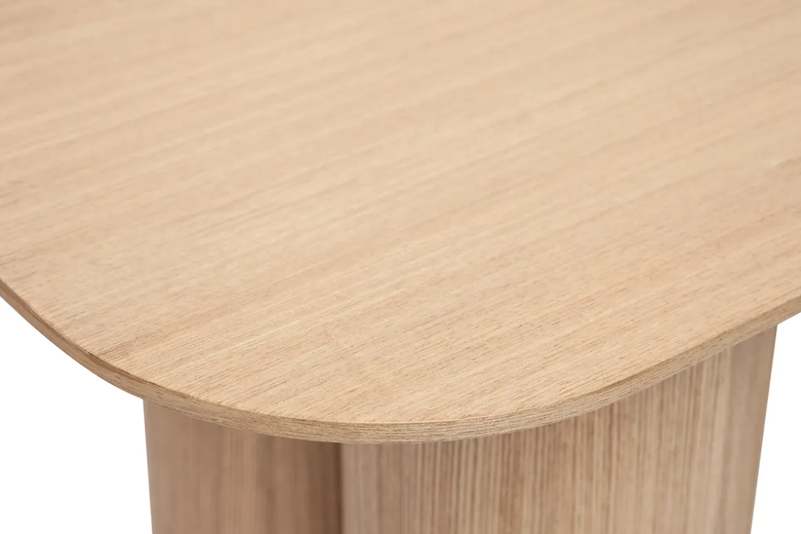 Hot Miliboo Mesa consola de diseño de madera clara 100 cm FOLEEN